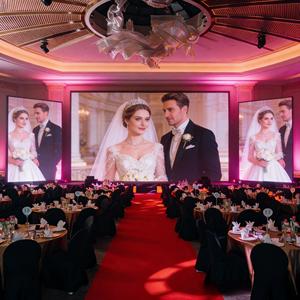 Panel de Pantalla LED RAYBO P3.91mm 500X1000 para Eventos de Boda, <span class=keywords><strong>Alquiler</strong></span> de Equipos para Fiestas, Telones de Fondo para Escenarios de 6M X 4M, Pantallas LED Curvas - Product Image 1