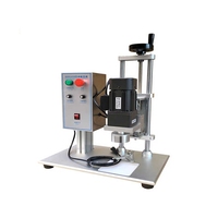 Machine de capsulage de pot de bouteille en verre en plastique électrique semi-automatique de table DDX-450