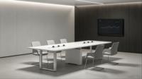 Table de réunion électrique réglable en hauteur pour bureau, bureau debout intelligent, mobilier de salle de conférence