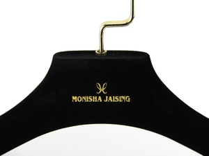 Factory Wholesale Velvet <strong>Clothes</strong> Hanger Making Machine <strong>Black</strong> Velvet Rack &amp; <strong>Rail</strong> - Product Image 3