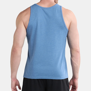 เสื้อกล้ามผู้ชายโลโก้แบบกำหนดเอง คอกลม ไร้แขน ระบายอากาศได้ดี ซับเหงื่อ เหมาะสำหรับออกกำลังกายและฝึกซ้อม - Product Image 5