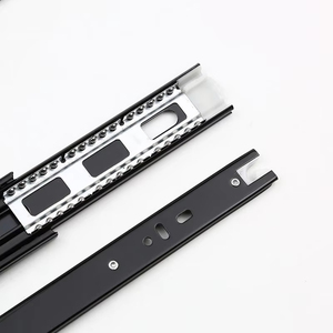 Glissières de tiroir à fermeture douce pour meubles modernes, 12 pouces, extension complète, roulement à billes, quincaillerie d'armoire à fermeture automatique pour usage en salle à manger et hôtel - Product Image 4