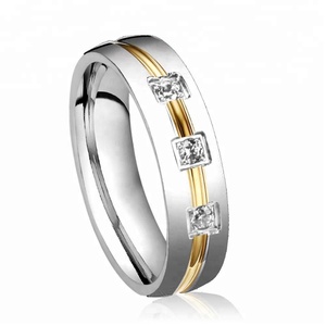 2020 Direct Factory Price for Couple Beautiful Mixed Color Trendy Designs Women With <b>Crystal</b> Simple Men <b>Ring</b> - Product Image 1