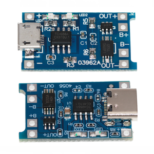 <span class=keywords><strong>TP4056</strong></span> 5V 1A USB <span class=keywords><strong>Tipo</strong></span>-<span class=keywords><strong>C</strong></span> 18650 Módulo de cargador de batería de litio Placa de carga y Placa de protección para electrónica DIY - Product Image 2