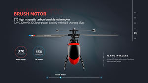 El más nuevo <span class=keywords><strong>WLtoys</strong></span> <span class=keywords><strong>RC</strong></span> Helicóptero RTF 2,4G 4CH Motor de doble cepillo <span class=keywords><strong>RC</strong></span> Avión de altura fija Avión teledirigido Regalo para adultos - Product Image 4