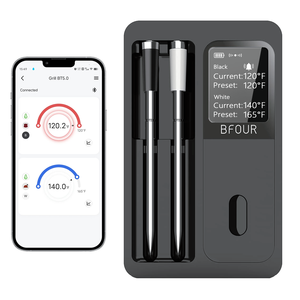<span class=keywords><strong>Thermomètre</strong></span> numérique <span class=keywords><strong>sans</strong></span> <span class=keywords><strong>fil</strong></span> Bluetooth pour <span class=keywords><strong>viande</strong></span>, best-seller, avec 2 sondes, étanche, en plastique, alimenté par USB, pour la cuisine, le barbecue et le four - Product Image 1