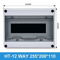 Boîtier de distribution extérieur étanche HT Chine, disjoncteur MCB, boîte de jonction en plastique, armoire de protection IP65 contre les surtensions