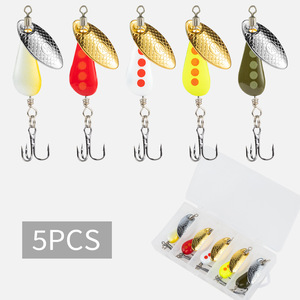Esca Rotante in Metallo con Paillettes 5,5cm/2,8g Spinner a Lunga Gittata per Pesca in Acqua Dolce con Ami - Product Image 6