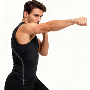 Camisetas sin Mangas de Verano, Chaleco Deportivo para Fisicoculturismo para Hombre, Ropa Deportiva de Secado Rápido, Camiseta Deportiva de Poliéster para Hombre - Product Image 1