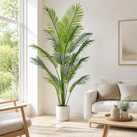 Grand palmier Areca artificiel pour jardin, véranda, intérieur, extérieur, hall d'hôtel, bureau, restaurant, décoration de mariage