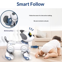 Perro Robótico Eléctrico Inteligente Interactivo por Voz, de Plástico, Sensible al Tacto, con Canciones y Bailes, Programable, Juguete Educativo Transfronterizo