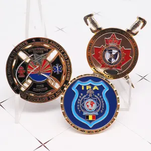 Customized Hot Sale Metal Challenge Coins Soft Enamel Design Coin