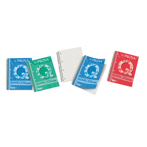 PIGNA - QUAD. QUABLOCK SPIRAL-BOUND EVOLUTION SKIP A4 50 Fogli a Righe per Assemblaggio - Product Image 1