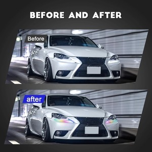 IS250 IS350 ISF IS300 IS400 RGB Faros delanteros modificados DRL LED Actualización a Defender Style Front Head Lamp para <span class=keywords><strong>Lexus</strong></span> - Product Image 6