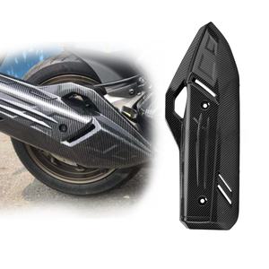 Pièces de moto, bouclier thermique pour tuyau d'échappement, adapté à la Honda PCX160, couvercle de protection pour tuyau d'échappement modifié, motif en fibre de carbone - Product Image 6
