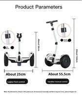 Bestseller Smart Selbstbalancierender Elektroroller mit LED-Beleuchtung 10 Zoll Segway für Beinsteuerung 700W Motor Aluminiumlegierung