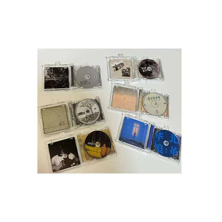 Оптовая Продажа Акриловые Мини CD альбом кулон брелок пустая мини коробка брелок