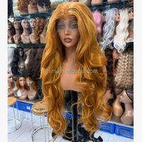 Perruque synthétique 5*5 Closure Body Wave, 32 pouces de long, en mélange de fibres Futura et de fibres haute température