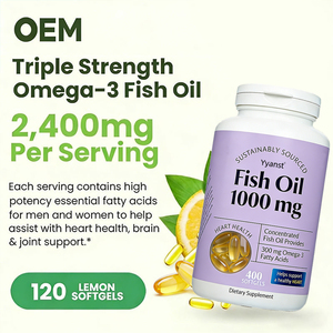 Cápsulas de aceite de pescado Omega-3 de triple potencia OEM/ODM para hombres y mujeres, apoyo para el corazón, el cerebro y las articulaciones, muestra gratuita. - Product Image 2