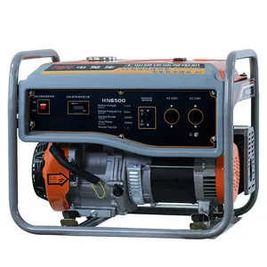 DJN6500 Inverter portabel daya senyap Digital, Generator bensin sistem mulai listrik Output AC/DC fase tunggal 5,5kw