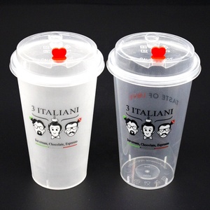 Venda Direta de Fábrica da China Copo Plástico PP Personalizado com Logo em Forma de U 16oz/500ml 24oz/700ml Tampa de 90mm para Chá de Bolhas - Product Image 3