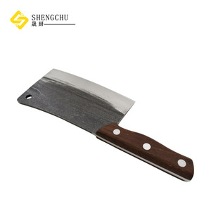 Couteau de <span class=keywords><strong>boucher</strong></span> professionnel forgé à <span class=keywords><strong>la</strong></span> main, ambidextre, écologique, en acier inoxydable 5CR15 MOv, manche en bois Pakka - Product Image 6