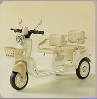 Nueva Motocicleta Eléctrica Triciclo para Niños de 2 Años con Batería de 6.7V, Doble Tracción y 2 Asientos, Gran Venta
