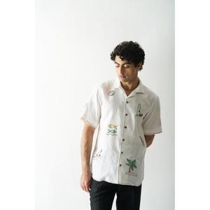 Chemise pour homme, design élégant à manches courtes, tissu doux au toucher, idéal pour un usage quotidien, le bureau et les sorties du week-end - Product Image 6