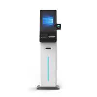 Vente en gros Kiosque d'enregistrement automatique à écran tactile 24 "pour le hall de l'hôtel avec lecteur de passeport Scanner RFID