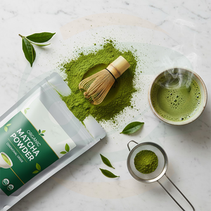 ผงชาเขียวมัทฉะผงชาเขียวธรรมชาติบริสุทธิ์ - Product Image 3