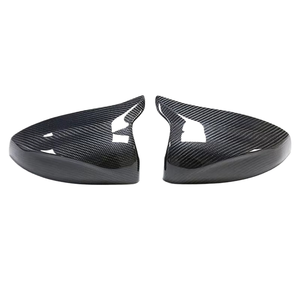 Coque de rétroviseur en fibre de carbone sèche haute performance, style klaxon d'origine, compatible avec A3 RS3 S3 - Product Image 1