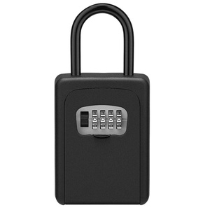 <span class=keywords><strong>Boîte</strong></span> <span class=keywords><strong>à</strong></span> <span class=keywords><strong>clés</strong></span> murale portable avec crochet de rangement externe, serrure <span class=keywords><strong>à</strong></span> <span class=keywords><strong>code</strong></span> numérique <span class=keywords><strong>à</strong></span> 4 chiffres, 90x186x40mm, pour usage <span class=keywords><strong>extérieur</strong></span> - Product Image 5