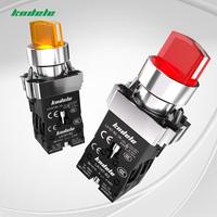 Serie XB2 de Metal con Botón de Bloqueo Automático Iluminado, Interruptor de Perilla de Selección de 10A, Interruptor de Botón LED