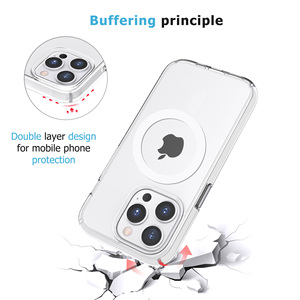Pour iPhone 15 16 Pro Max Defender Magnétique Transparent Clair Paillettes Étuis et Sacs pour <span class=keywords><strong>T</strong></span>éléphone Portable - Product Image 4