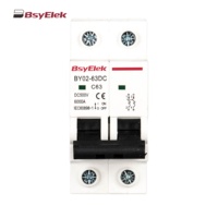 Pemutus arus DC 2P, 500VDC MCB 16A 32A 63A DC Disjunctor Solar PV miniatur pemutus sirkuit MCB