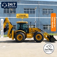Excavadora de Ruedas de Servicio Pesado, Retroexcavadora 4x4, Excavadora Hidráulica para Construcción y Agricultura, Certificación CE ISO, de Fábrica