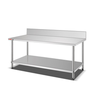 Table de travail de cuisine en acier inoxydable WANCHU 304 201, préparation des aliments, restaurant, tri, restauration, plan de travail de cuisine commerciale