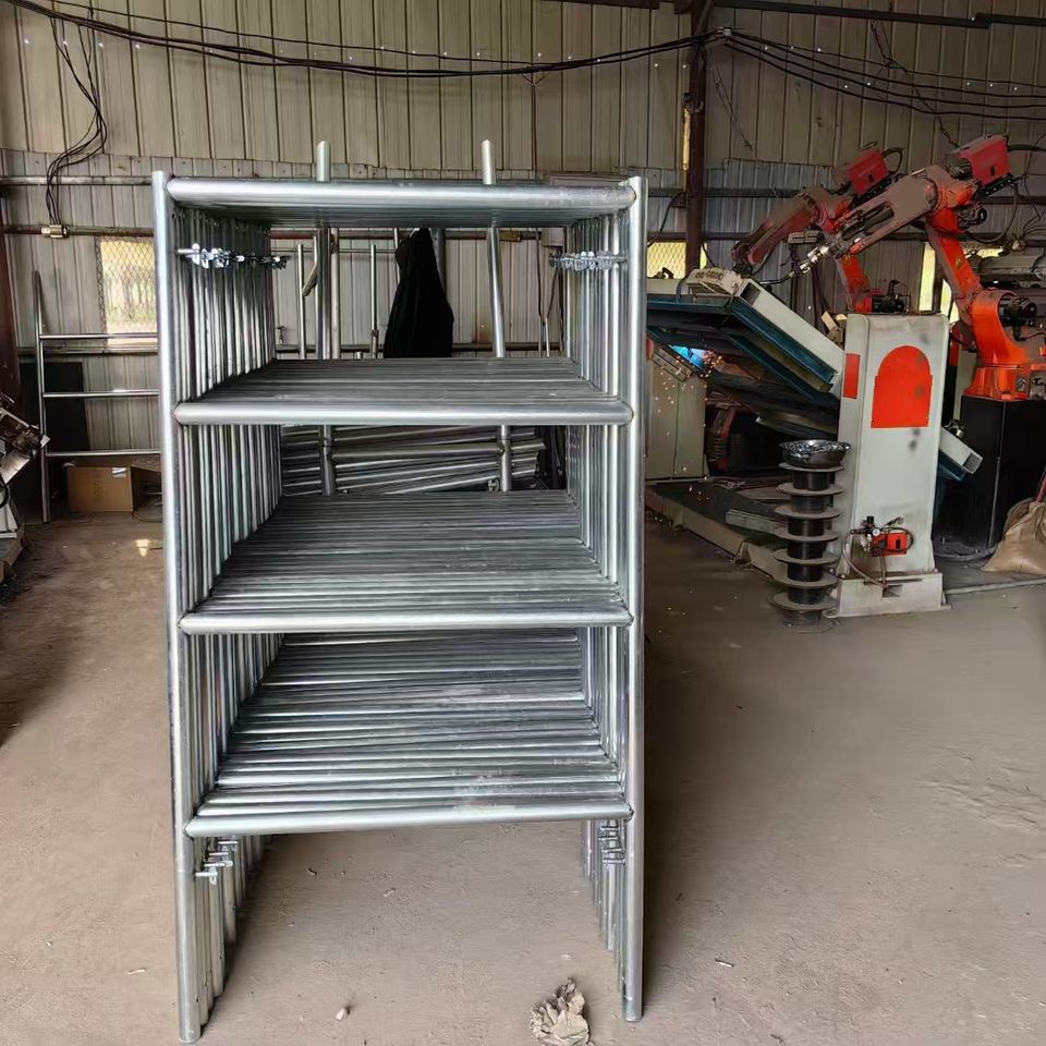 Q235 Steel Ladder Frame Scaffolding Modern Powder Coated Building ...