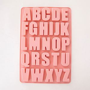 Molde de Silicona al por Mayor para Pastel con 26 Letras del Alfabeto Inglés, Molde de Chocolate con 26 Letras, Molde Rectangular Grande para Letras DIY - Product Image 5