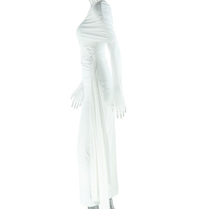 <span class=keywords><strong>Abbigliamento</strong></span> donna <span class=keywords><strong>bianco</strong></span> elegante abiti a maniche lunghe irregolari <span class=keywords><strong>abbigliamento</strong></span> Casual donna autunno - Product Image 6
