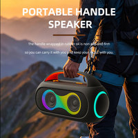 Altavoces Bluetooth Portátiles de Alta Gama para Exteriores 2026 con Asa de Transporte y Efectos de Iluminación LED, Altavoz para Fiestas