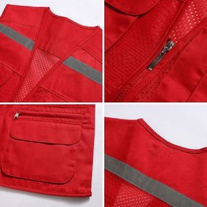 Men's High Quality Reflective Waterproof Quick Dry Polyester Cargo Vest Multi-Pockets Climbing Shooting Photography Summer - Product Image 3