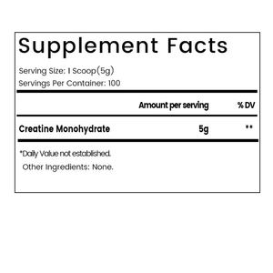 OEM/ODM Hot Sales Customized <b>Creatine</b> Monohydrate Powder for Adults Muscle Growth <b>500g</b> Per Bottle - Product Image 2