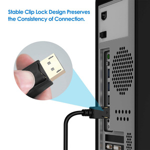 1.8M placcato oro maschio a <span class=keywords><strong>Hdmi</strong></span> cavo maschio 4K DP a <span class=keywords><strong>Hdmi</strong></span> supporto per cavo Oem - Product Image 4