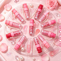 Gloss à lèvres rose hydratant et scintillant, non collant, effet miroir, maquillage pour les lèvres, gloss hydratant, gloss beauté, marque privée