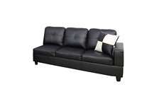 Sofa modulable moderne en cuir modulable de haute qualité Convertible Hot Seller Meubles de salon avec couchette amovible Ensemble de maison