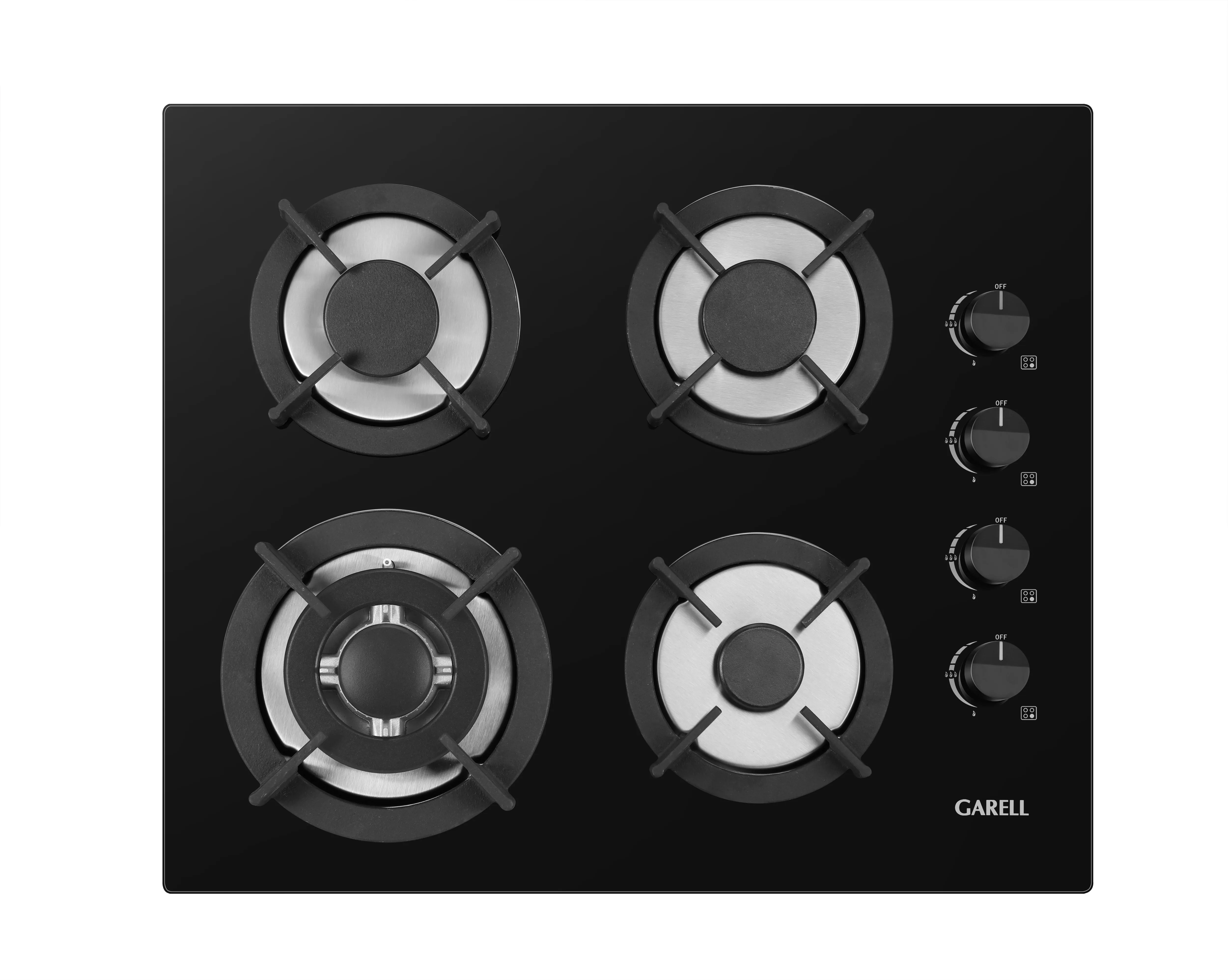 Cocina de gas de alta calidad estándar de Europa, vitrocerámica, dispositivo de seguridad de vidrio, cocina de gas