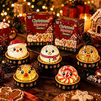 Jouets sensoriels anti-stress de Noël : Squishy Boulette, Renne et Père Noël, jouets à presser pour soulager l'anxiété