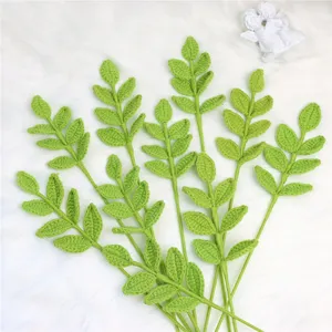 Buket bunga buatan tangan pengaturan tunggal dengan simulasi daun zaitun rumah ide hadiah tanaman buatan dekoratif
