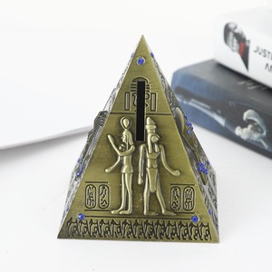 Hot Selling <strong>Egyptian</strong> Pyramids Metal Crafts Die Cut Logo and Angel Theme Creative <strong>Home</strong> <strong>Decoration</strong> and Travel Souvenirs - Product Image 4